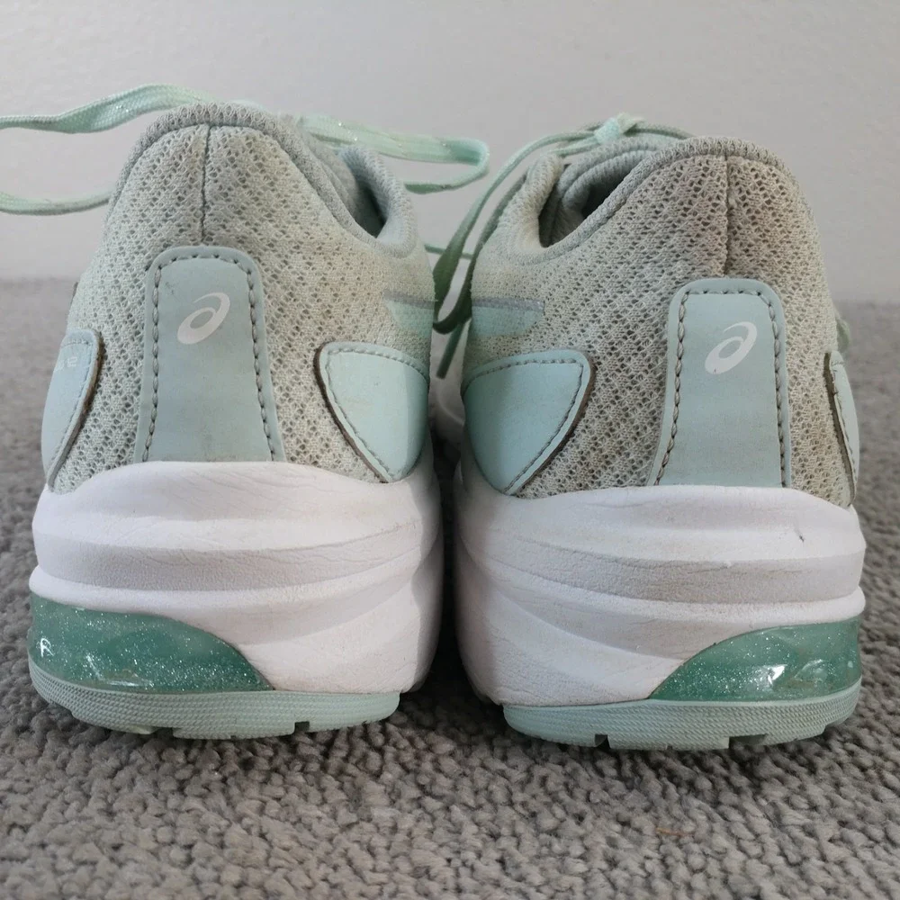 ASICS GT-1000 12 Girls Size 6.5 Running Shoes Low Top Green Sneakers Athletic